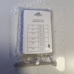 NEW HERMES Paris Rain Protection Cover No 5 BAG BIRKIN